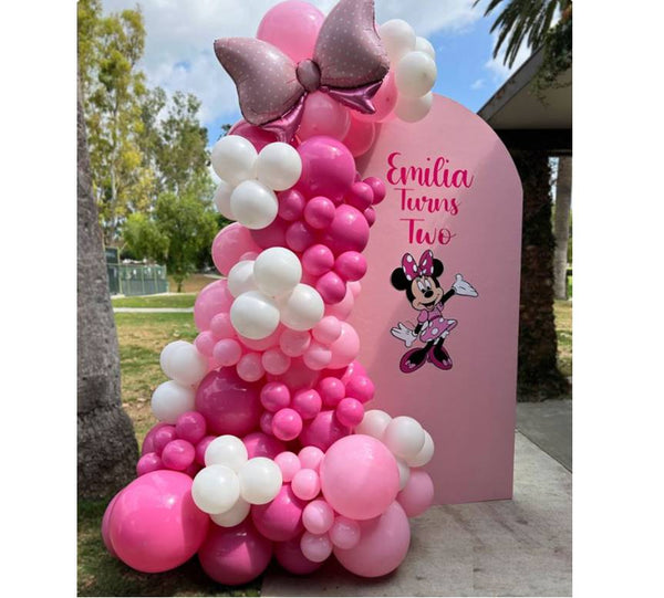 Minnie Mouse Decoration Backdrop with custom sign