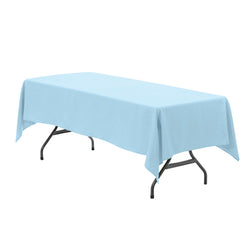 Light blue Rectangular tablecloths for rent 60 x 102 inch