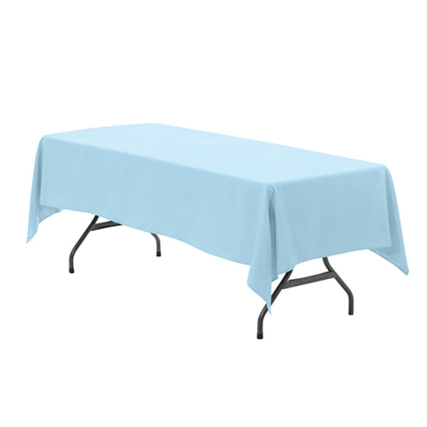 Light blue Rectangular tablecloths for rent 60 x 102 inch