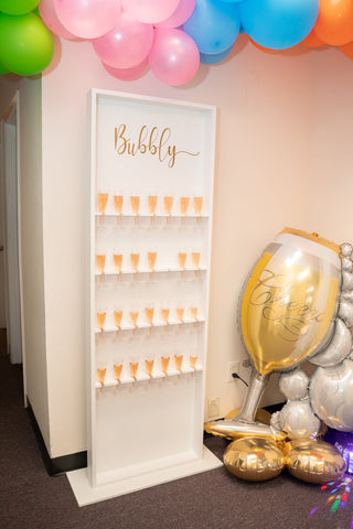 Champagne wall display Drinks  Stand