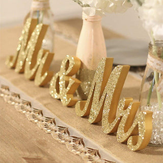 Gold Powder MR & MRS Letters rental