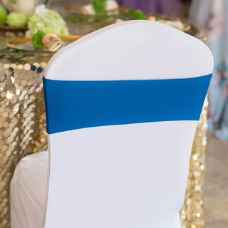 Stretch Chair Sash Royal Blue