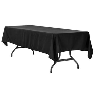 Black Rectangular Tablecloth 60x102 inches