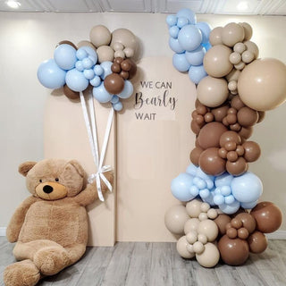 We can bearly wait baby shower decor with 2 backdrops