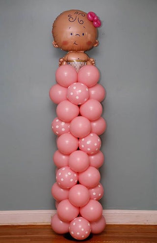 Balloons columns Girl choose a variant